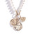 three sisters jewelry design Bamboo Small Circle Gold Chain and Charm Connector
