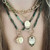Three Sisters Jewelry Design Gold Bamboo Circle Charm Lock 