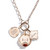 Three Sisters Jewelry Design Gold Bamboo Circle Charm Lock 