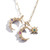 three sisters jewelry design Gold New Moon Birthstone Charm