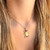 Three Sisters Jewelry Design Gold Jeweled Temple Personalized Charm 