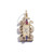 Three Sisters Jewelry Design Gold Jeweled Temple Personalized Charm 