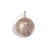 three sisters jewelry design Gold Vintage Edged Token Charm 