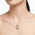 Three Sisters Jewelry Design Gold Alchemy Personalized Medallion - Earth 
