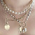 three sisters jewelry design Gold Alchemy Medallion - Air