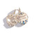 Three Sisters Jewelry Design Gold Alchemy Personalized Medallion - Water 