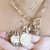 Three Sisters Jewelry Design Gold Alchemy Personalized Medallion - Water 