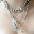three sisters jewelry design Medium Ruby Eyed Snake Gold Chain and Charm Connector