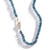three sisters jewelry design Nile London Blue Topaz Strand with Diamond Snake Clasp 