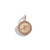 Three Sisters Jewelry Design Gold Lula - Reeded Edge Vintage Initial Charm 