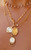 Three Sisters Jewelry Design Gold Cabaret Diamond Fringe Personalized Charm 