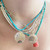 Three Sisters Jewelry Design Wisdom Kingman Turquoise Stone Strand with Silver Clasp 
