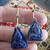 Three Sisters Jewelry Design Vintage Lapis Lazuli Buddha Earrings 