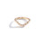 Gold diamond stacking ring with prongl-set diamond