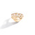 Gold diamond stacking ring with prong-set diamond