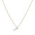 Three Sisters Jewelry Design Delicate Layers Diamond Solitaire Necklace 