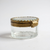 Three Sisters Jewelry Design Oval Gilded & Glass Vitrine Trinket Box 