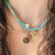 Three Sisters Jewelry Design Pacific Glow Sleeping Beauty Turquoise & Kundan Necklace 