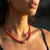 Three Sisters Jewelry Design Śauca Coral Eternal Necklace 