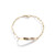 Three Sisters Jewelry Design Gold Linecut Delicate Personalized ID Bracelet 