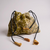 Three Sisters Jewelry Design Vintage Sari Pouch - Olive 