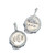 Silver Personalized Snake Charm with Snake Around Charm