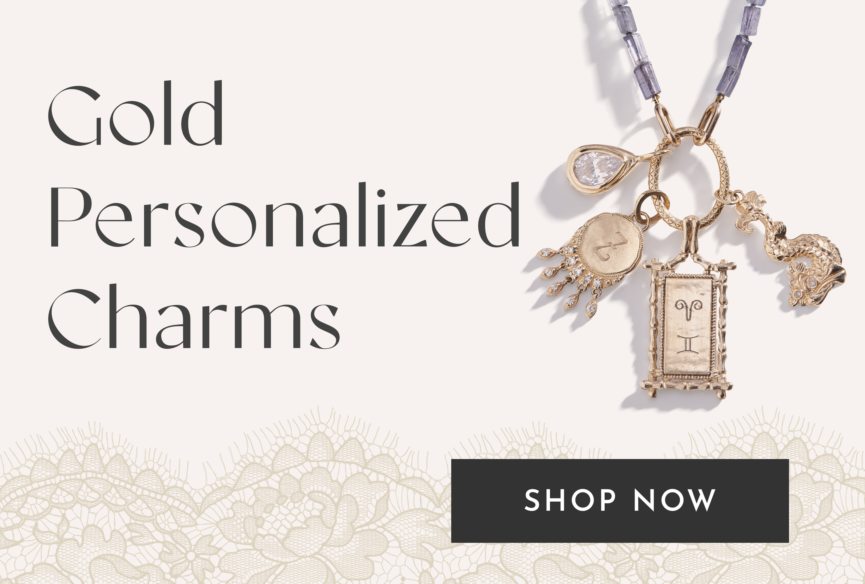 Shop Gold Personalized Charms