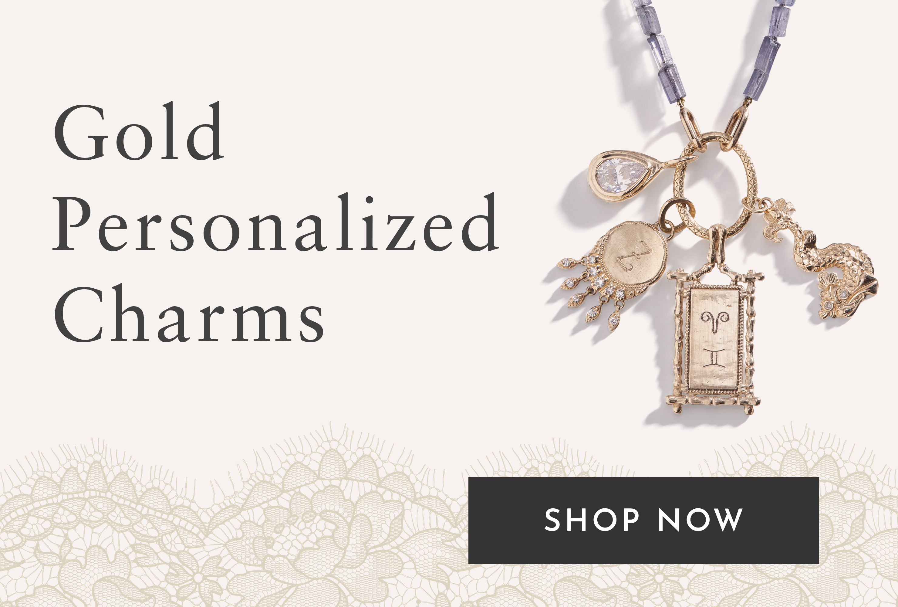 Shop Gold Personalized Charms