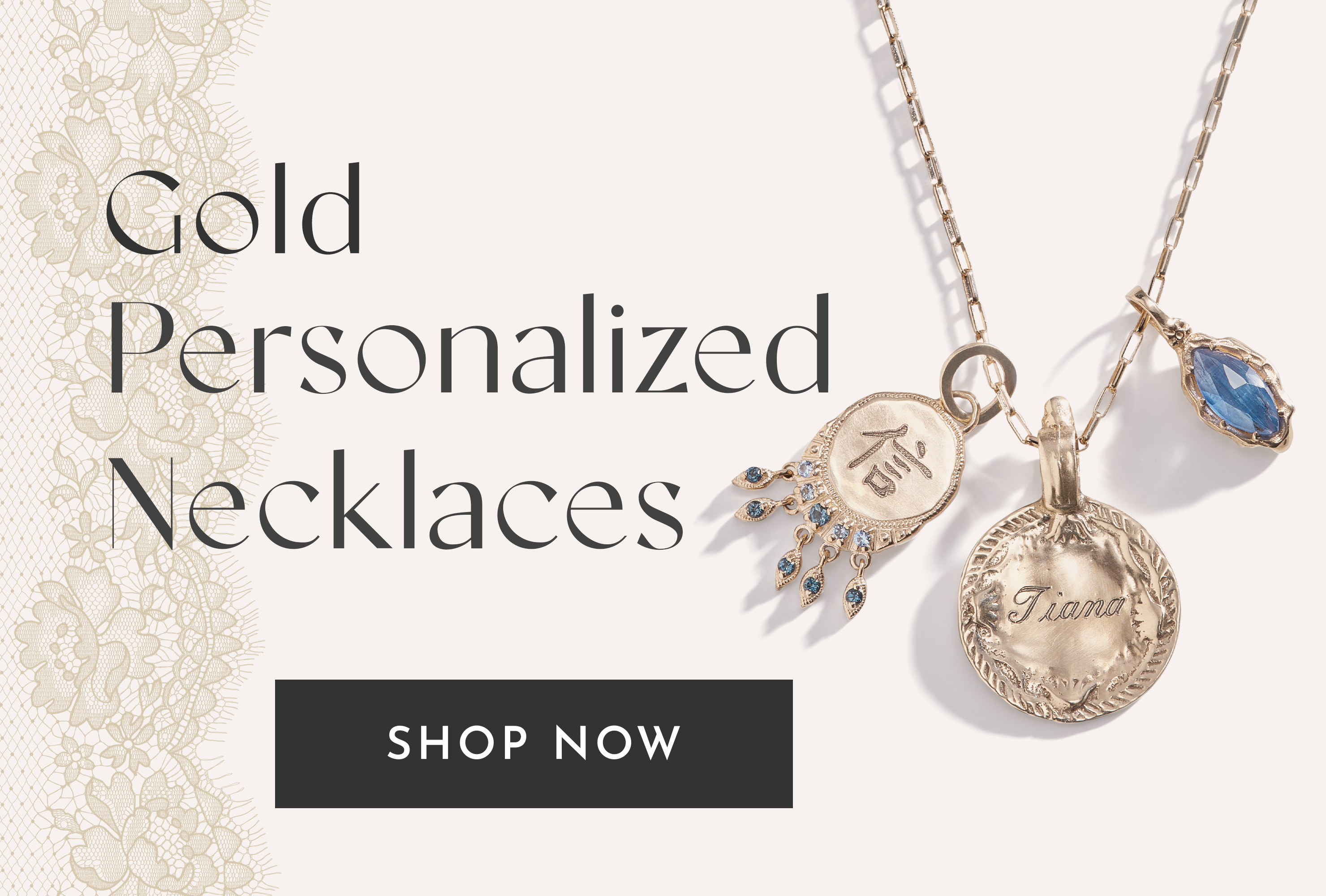 Shop Gold Personalized Necklaces