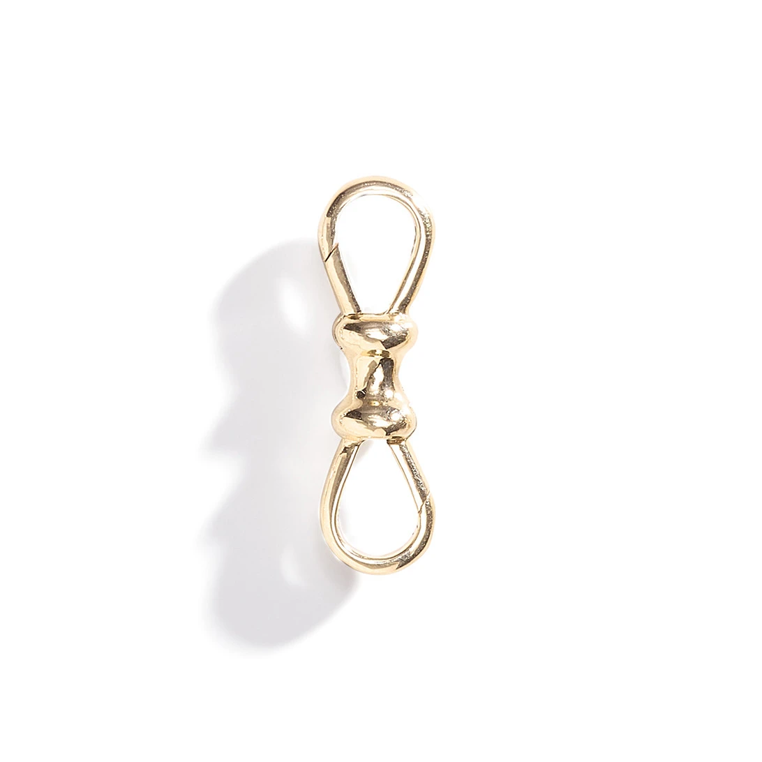 Fermoir Pivotant Albert En Or Rose 9 Carats - 22 Mm - Style Vintage DogClip