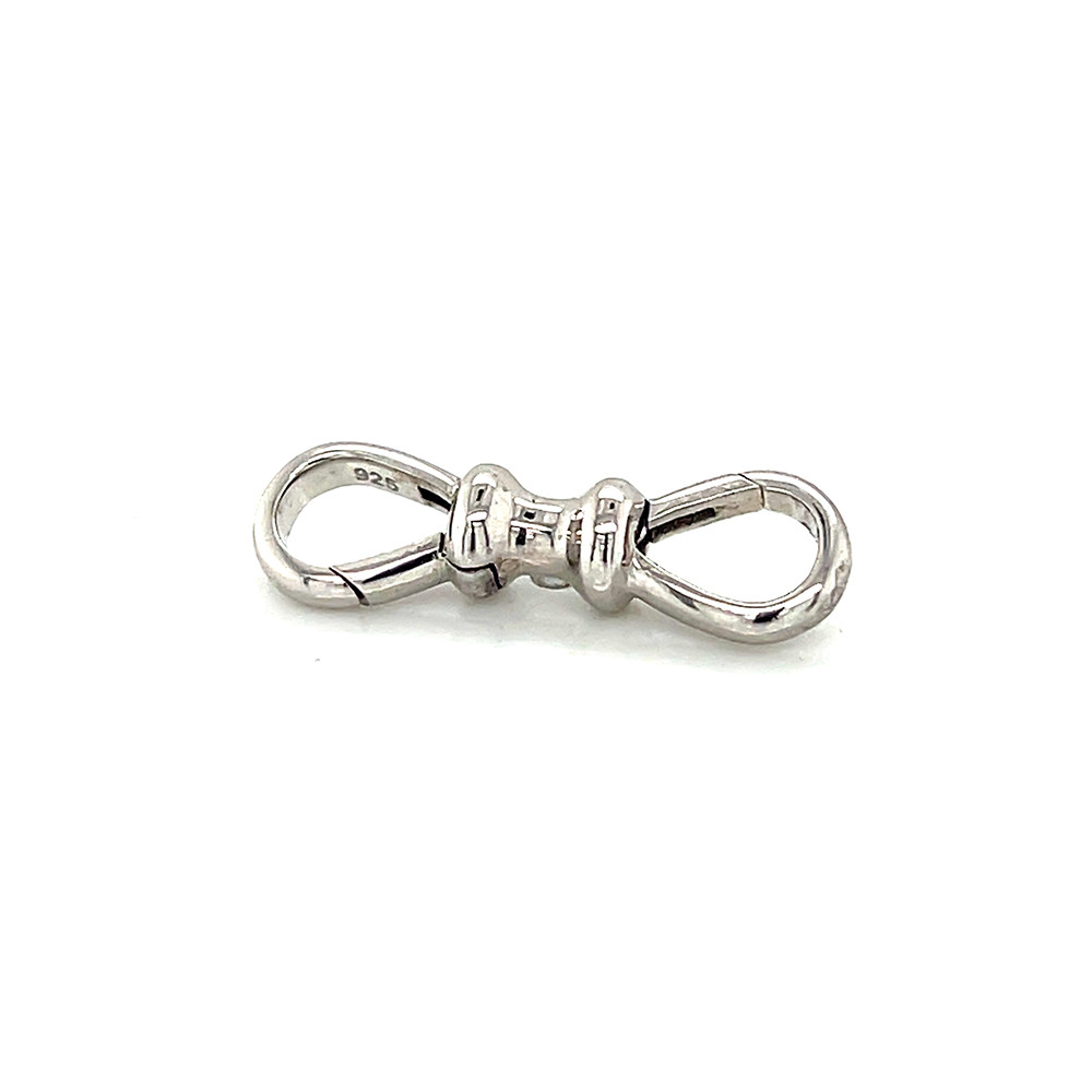 SILVER HORSES シルバーホース 3PCダブルピンローラーベルト Silver Double Dog Clip | Vintage-Inspired Charm Connector by Three