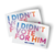 I Didn't Vote For Him - Rainbow (4" x 2.6" Vinyl Sticker -- Pack of Two!)