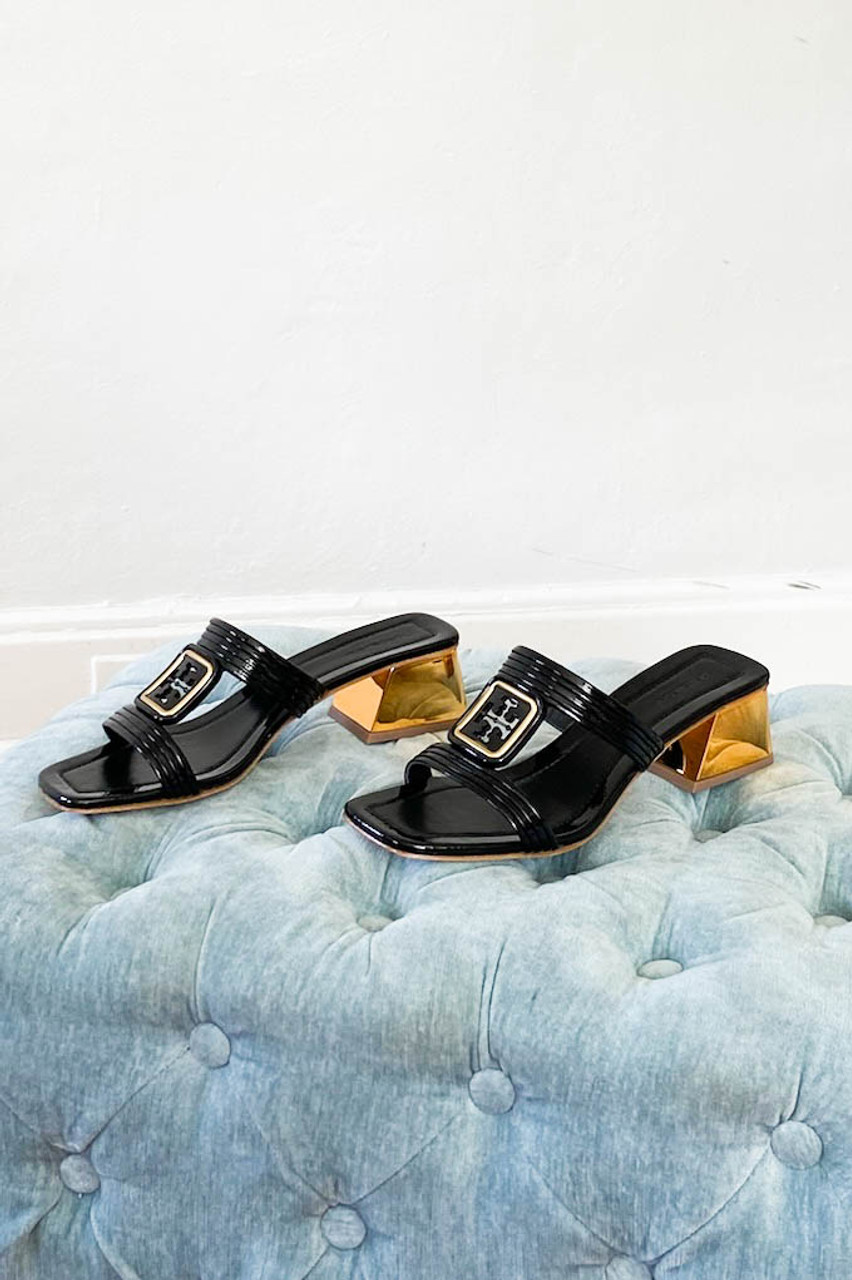 Tory Burch Georgia Bombe Mule Perfect Black - Monkee's of the Pines