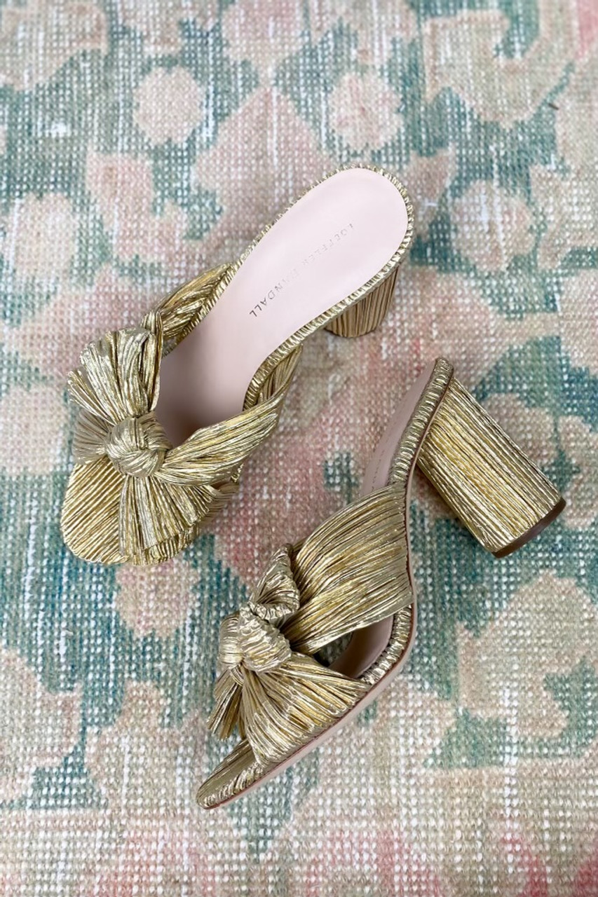 Loeffler Randall Camellia Knot Mule With Ankle Strap in Pearl – Leigh's of  Breton Village