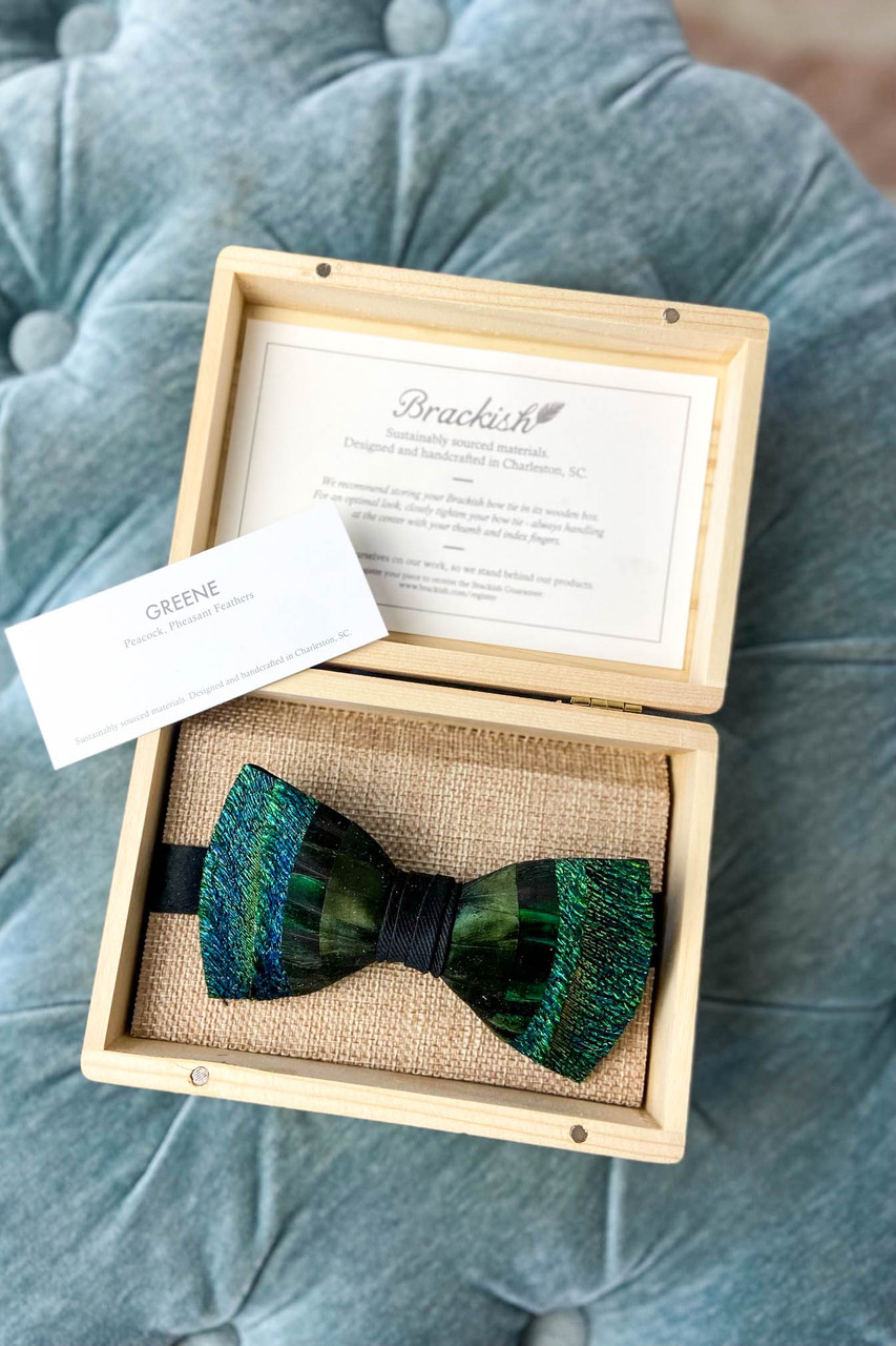 Brackish Handmade Original Feather Bow Ties