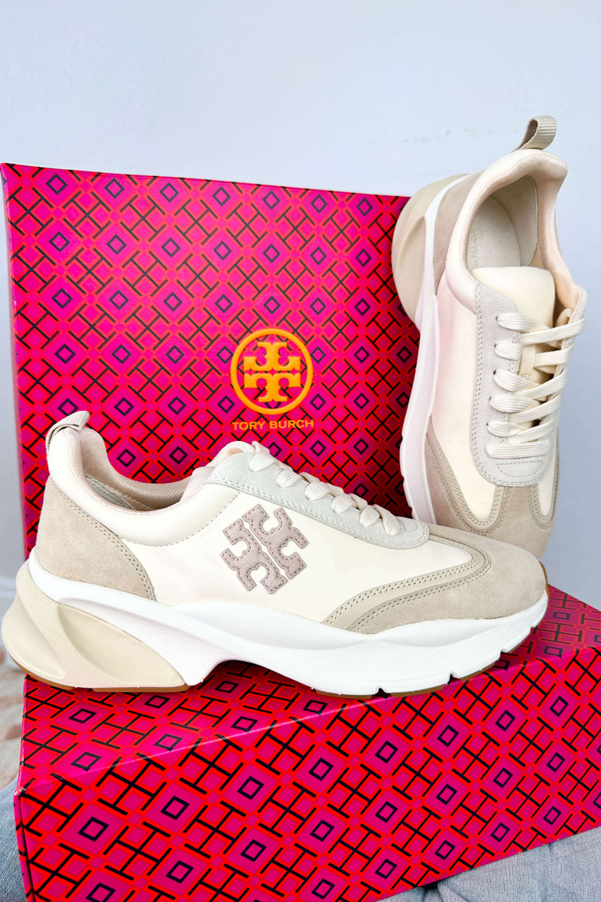 Tory Burch Good Luck Leather Sneakers