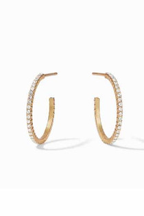 Windsor Hoop Gold Crystal Windsor Hoop Gold Crystal