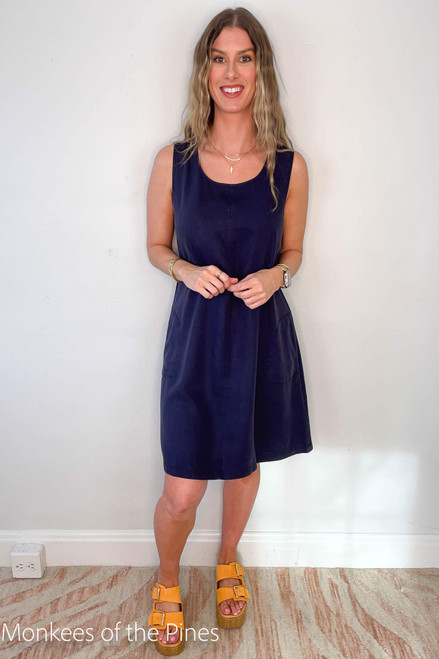 Woven Dress Indigo 