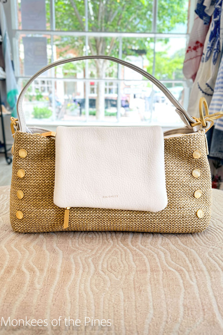 Hammitt VIP Satchel Shell Raffia 