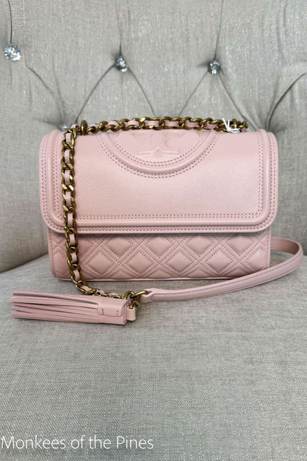 Tory Burch Fleming Convertible Shoulder Bag Blush