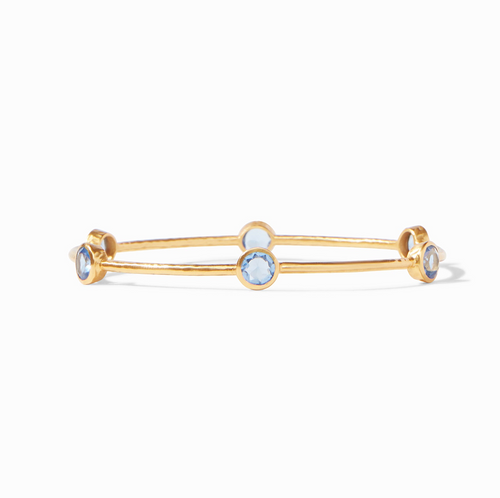 Julie Vos Milano Bangle - Chalcedony Blue