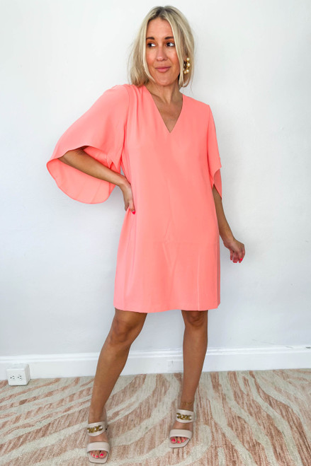 Anna Cate Meredith Dress - Fusion Coral