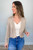 Jac Cropped Cardi Khaki