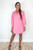 Caryn Lawn Preppy Star Dress Pink