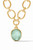 Nassau Statement Necklace-Iridescent Aquamarine Blue-OS