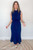 Melina Pleat Dress Navy