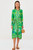 MACAW SCARF GREEN CHEMISE DRESS