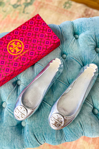 Tory burch hot sale minnie silver