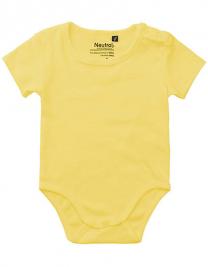 Tryck på Babybody Fairtrade — Dusty Yellow