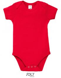 Tryck på Babybody Basic — Bright Red